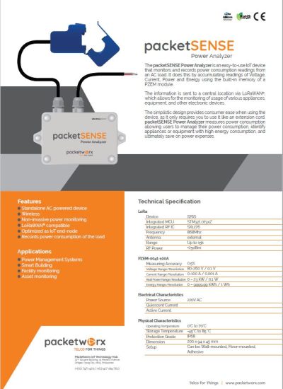 packetSENSE power analyzer